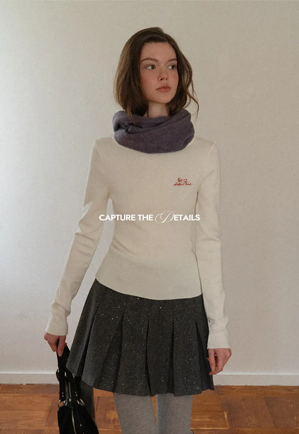 Sparkle Pleated Mini Skirt