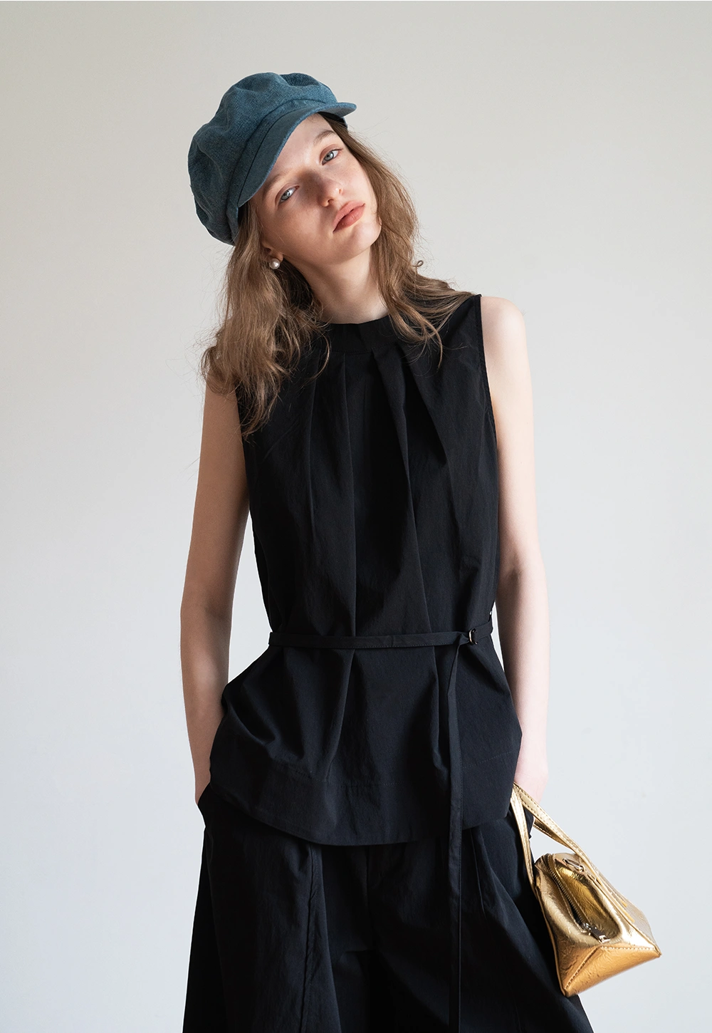 Women’s 2 Piece Sleeveless Top and Wide Leg Pants Set