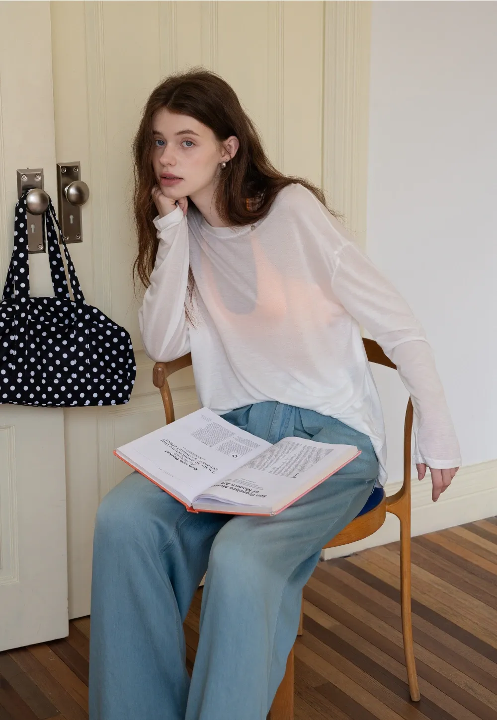 Sheer Lightweight Long Sleeve Tee