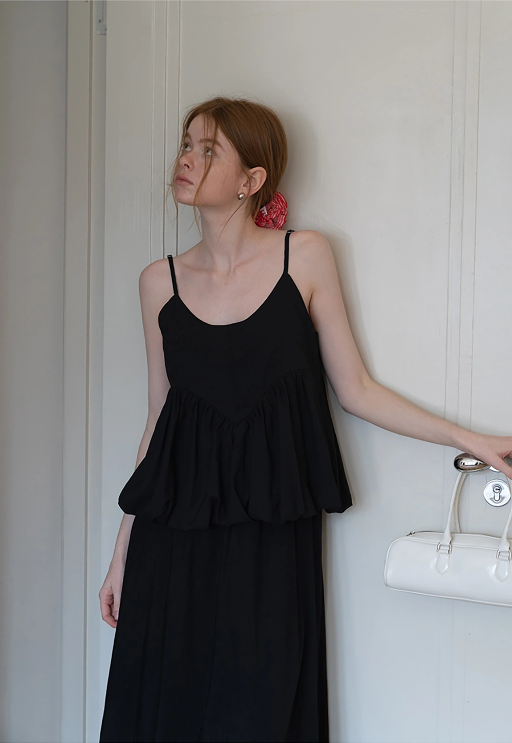 Women's High Waist Maxi Skirt with Flowing Hem