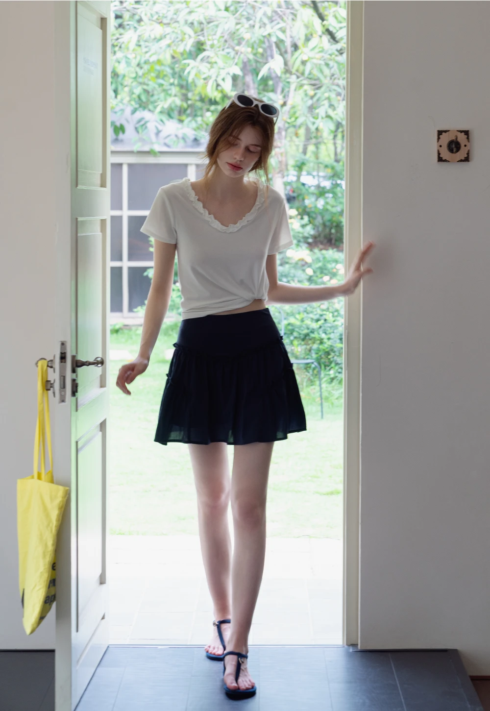 Ruffled Tiered Mini Skirt