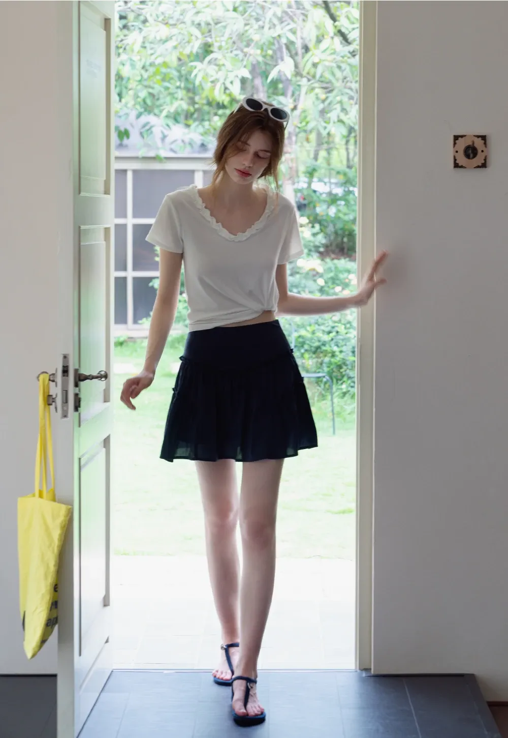 Ruffled Tiered Mini Skirt