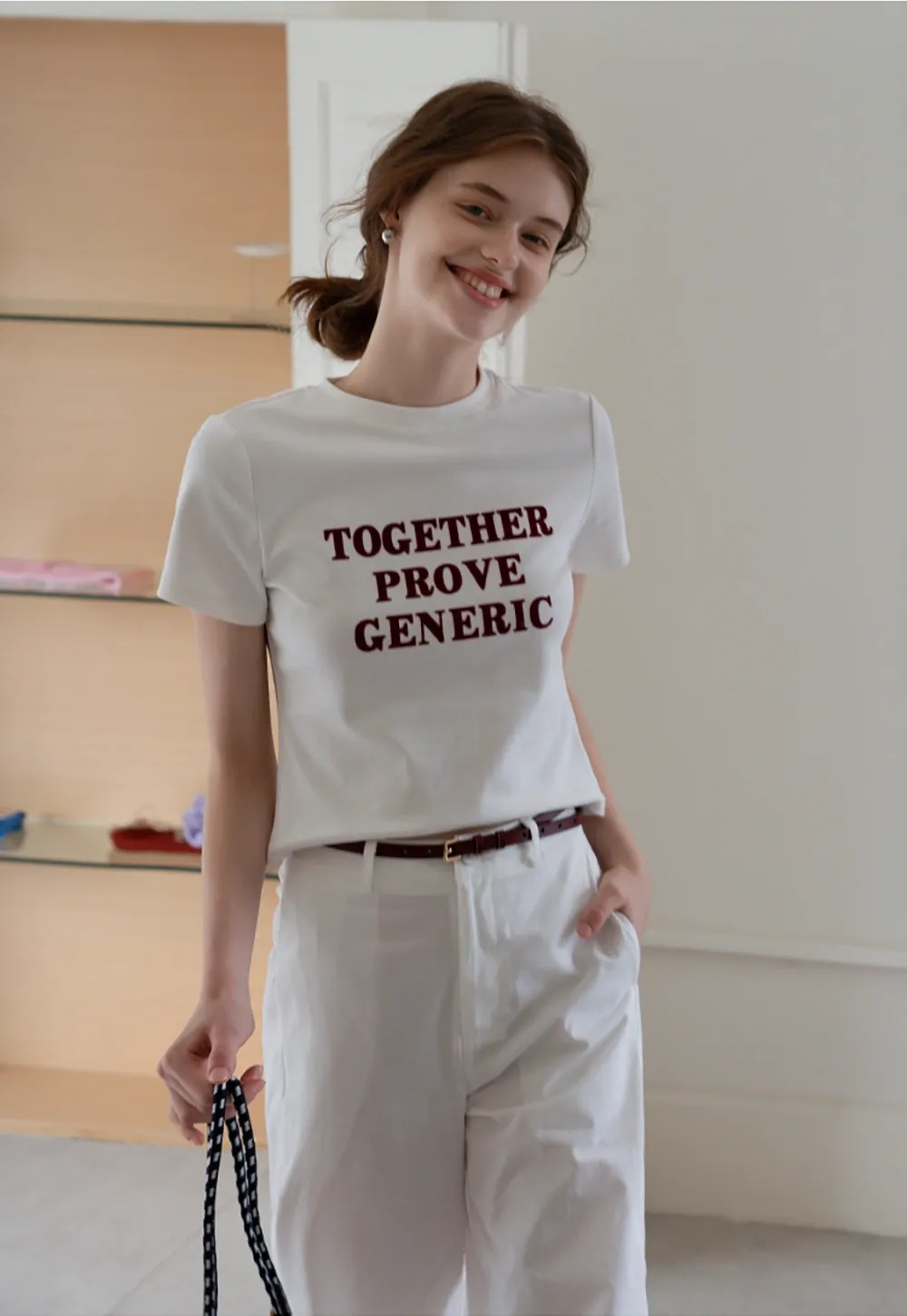 Women’s Letter Graphic Short-Sleeve Tee