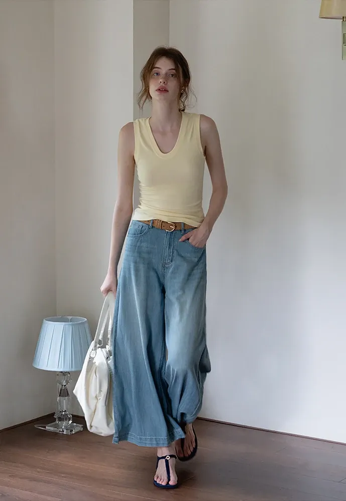 Women’s Wide-Leg High-Rise Denim Jeans