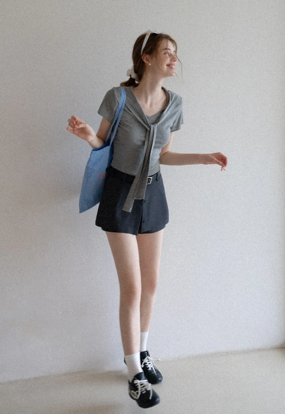 Women's Tailored Skort with Belt 