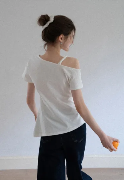 Women's Knotted Side Top with Beads