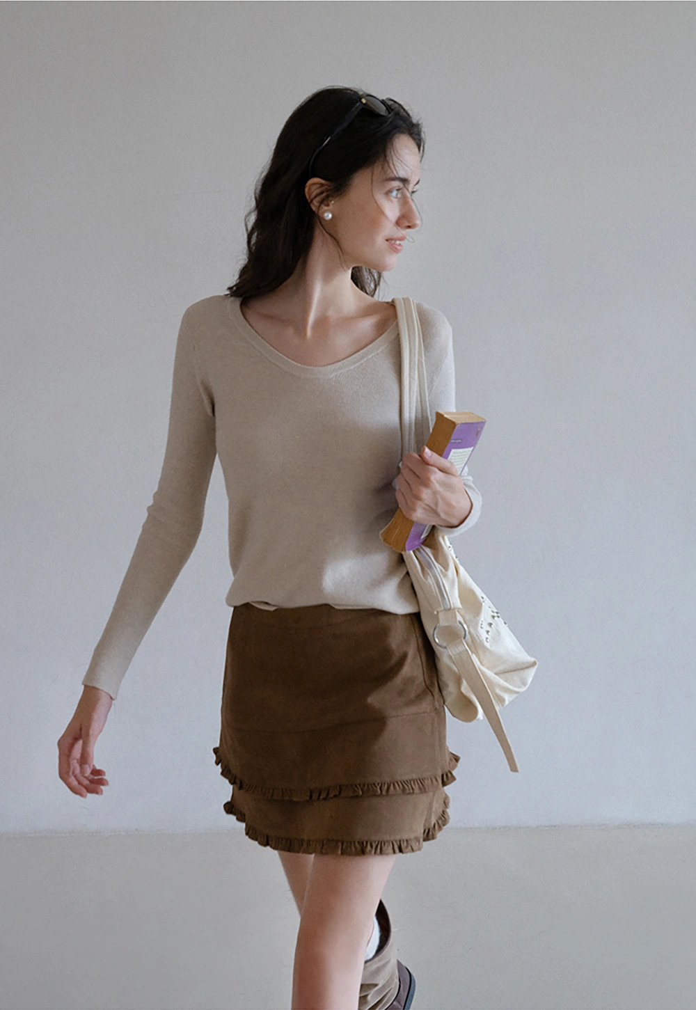 Basic Crew Neck Knit Sweater