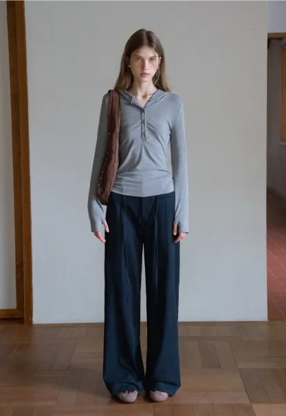 ersatile Wide Leg Pants with High Waist and Belt Detail