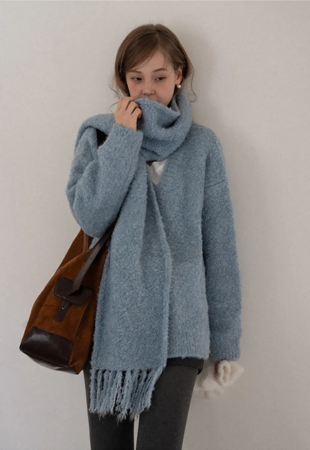 Women Warm Fuzzy Knit Cardigan