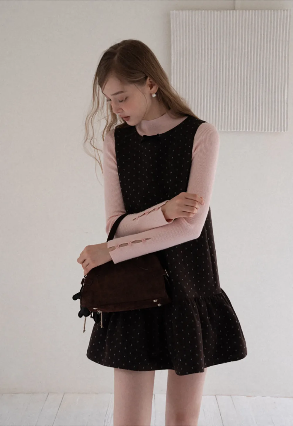 Polka Dot Sleeveless Mini Dress