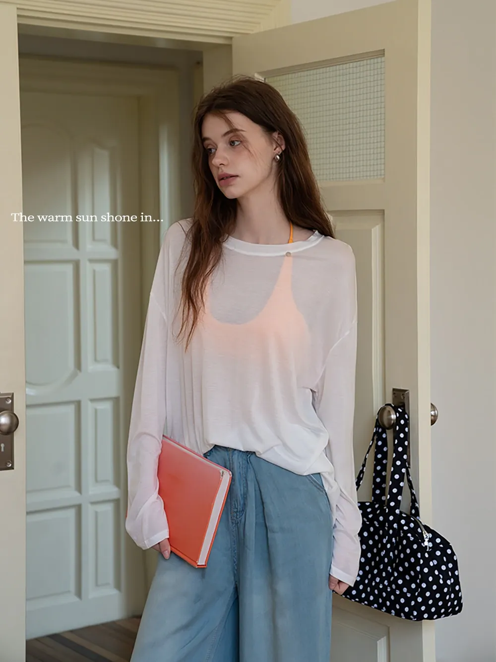 Sheer Lightweight Long Sleeve Tee