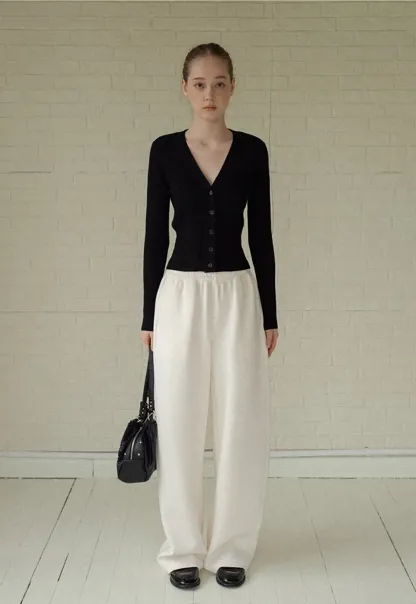 Soft Cotton Wide-Leg Lounge Pants