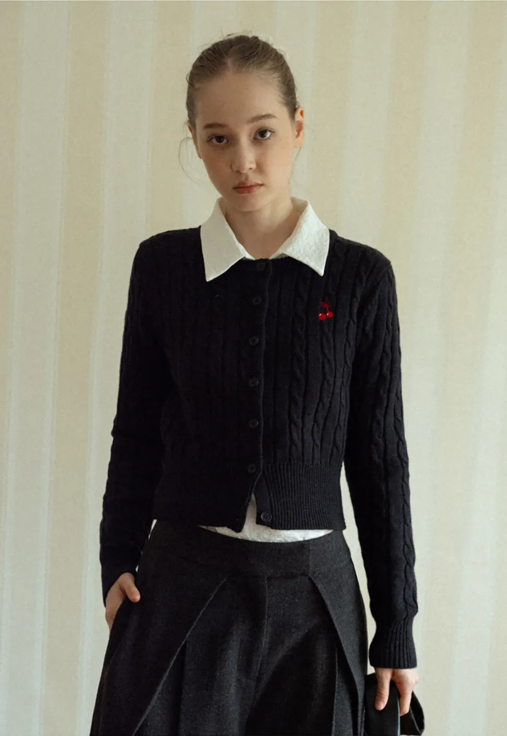 Cozy Button-Up Cable Knit Cardigan