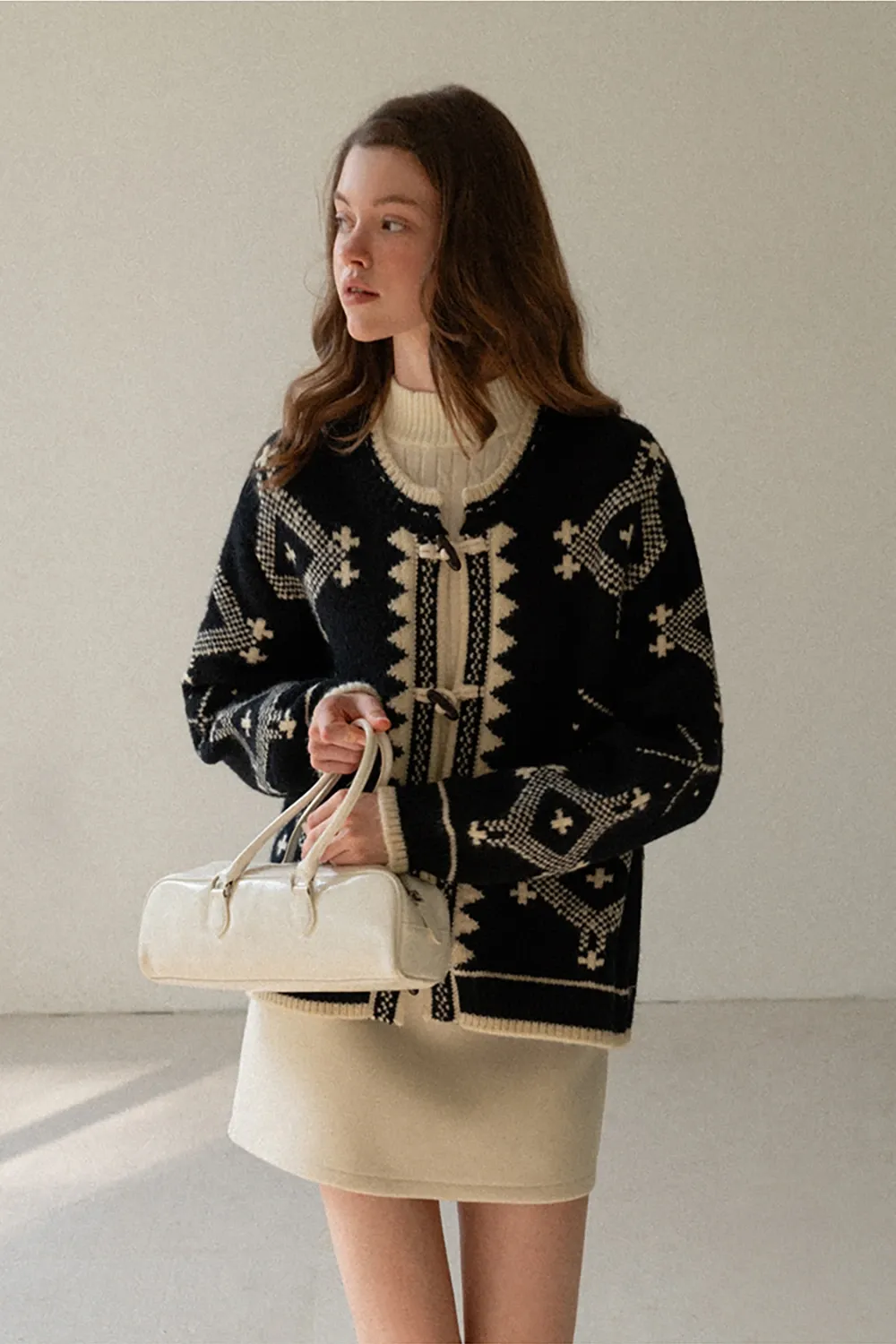 Toggle Button Cardigan Sweater