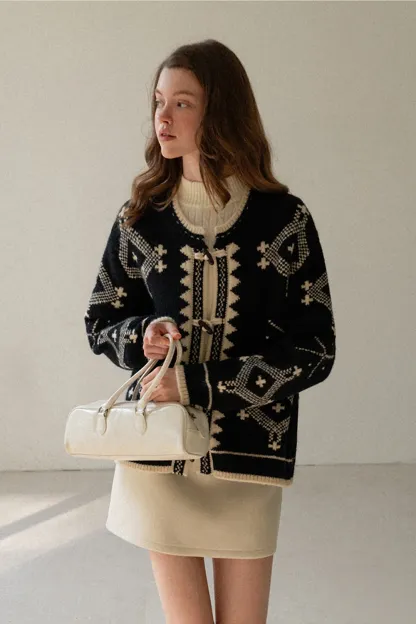 Toggle Button Cardigan Sweater