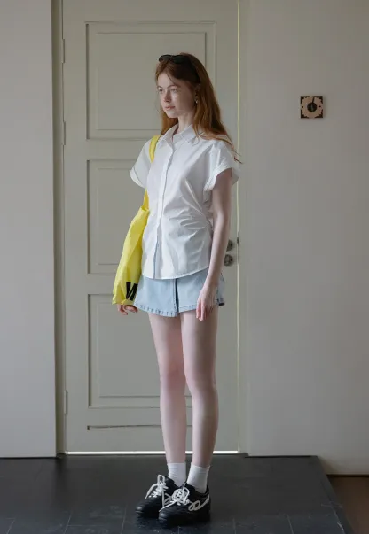 Women’s Short Sleeve Button Down Shirt 