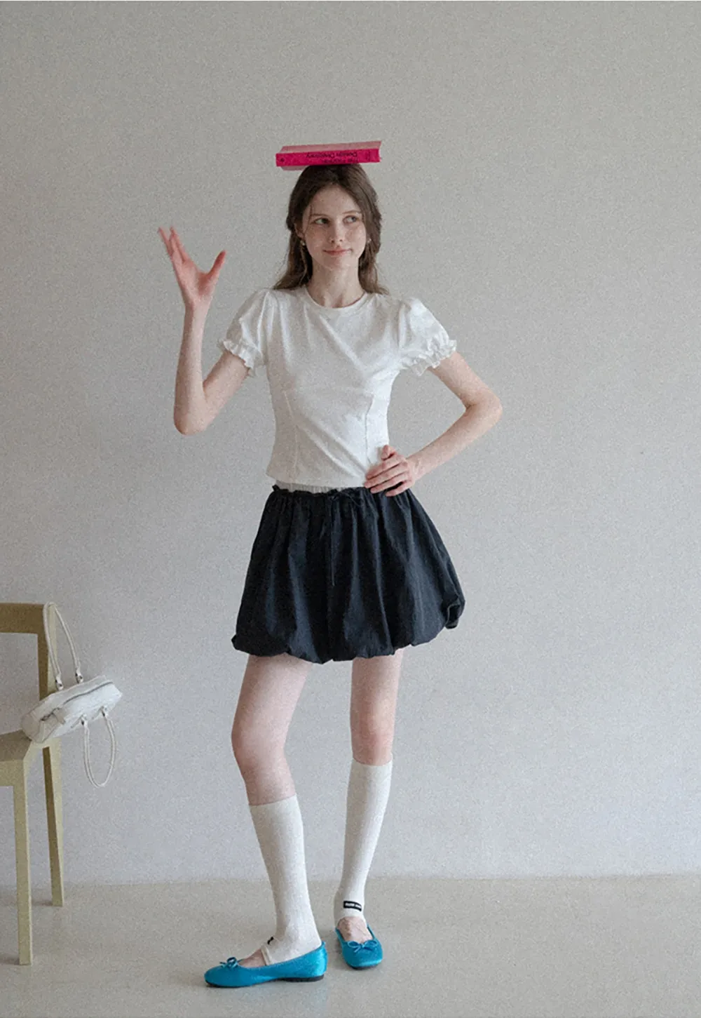 Women’s Puff Sleeve Fitted T-Shirt