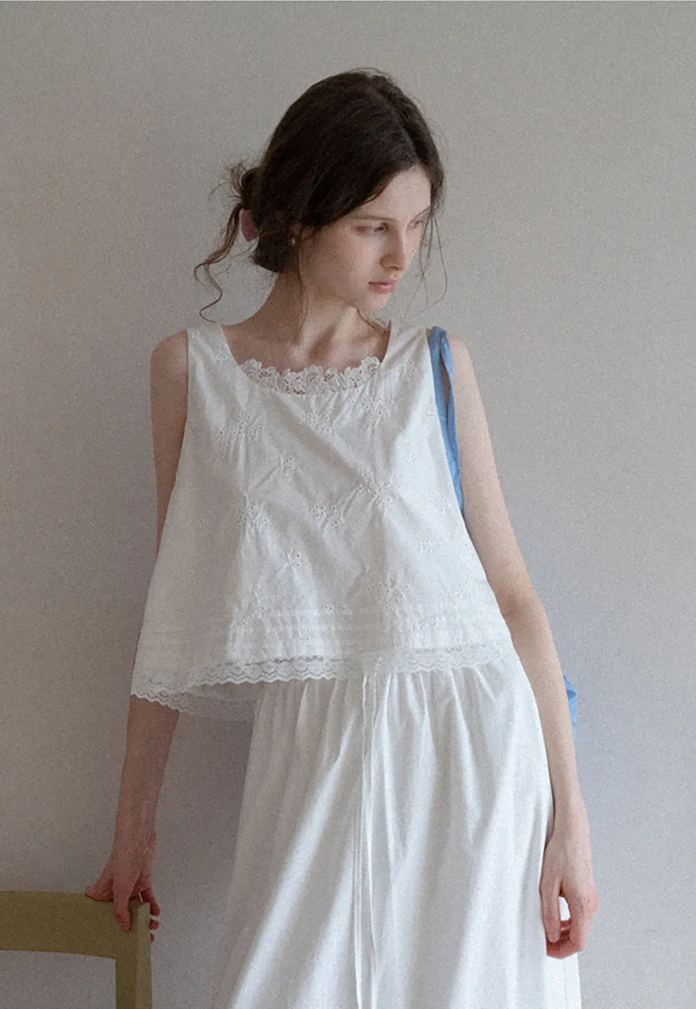 Women’s Eyelet Embroidered Tank Top