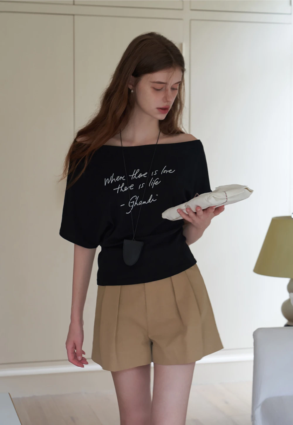 Women’s High-Waist Pleated Tailored Shorts