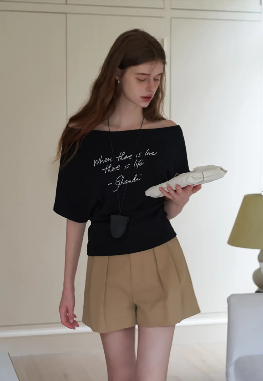Women’s High-Waist Pleated Tailored Shorts