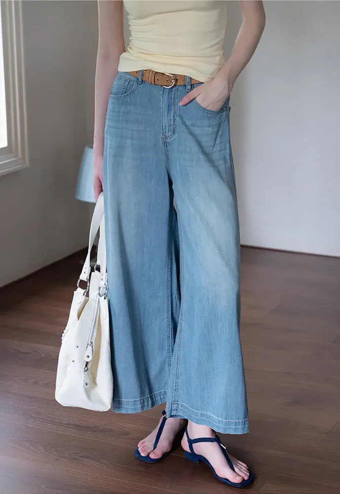 Women’s Wide-Leg High-Rise Denim Jeans