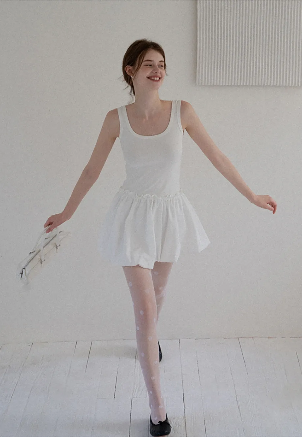 Bubble Hem Mini Dress