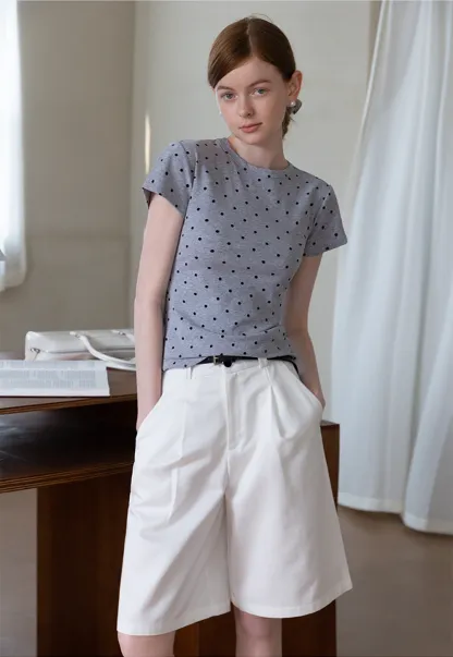 Belted Wide-Leg Shorts