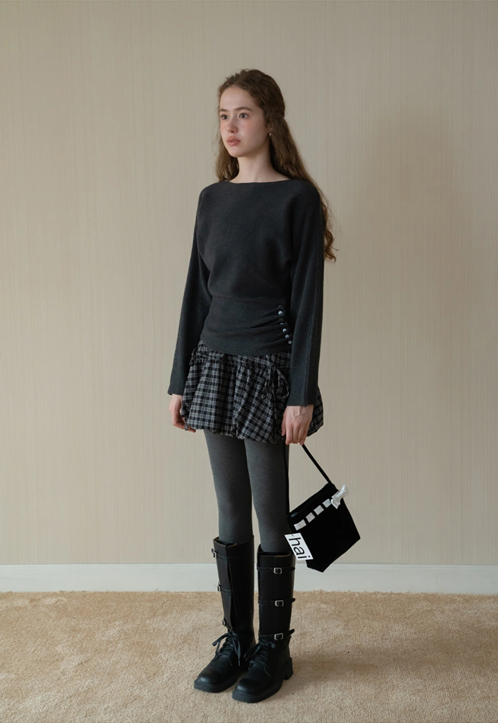 Women’s Boat Neck Knitted Sweater