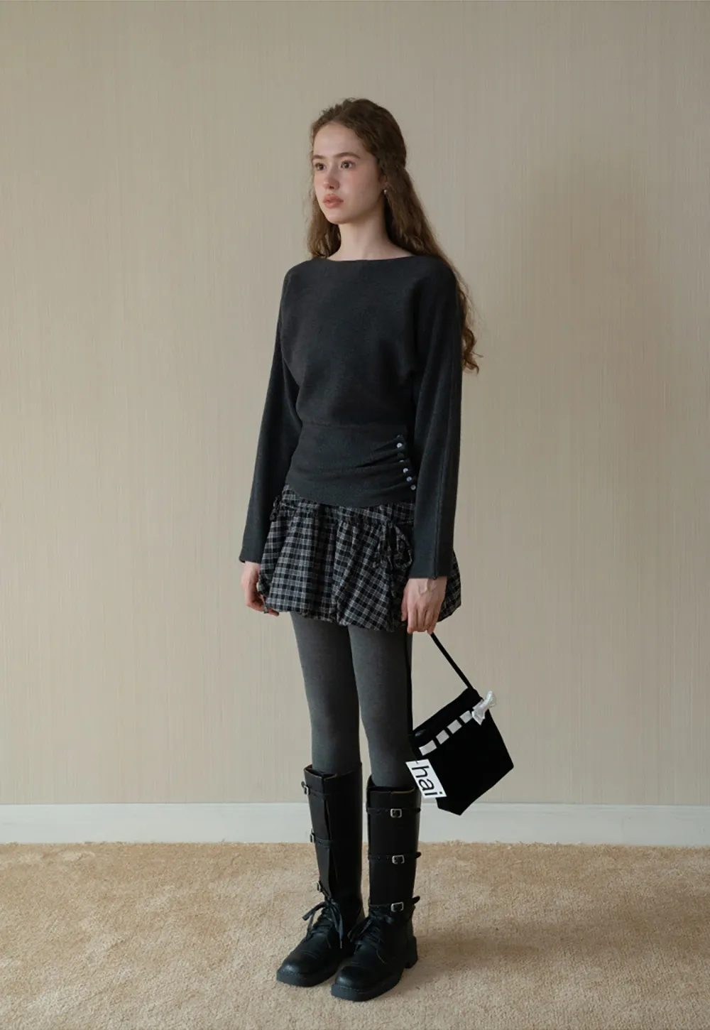 Women’s Boat Neck Knitted Sweater