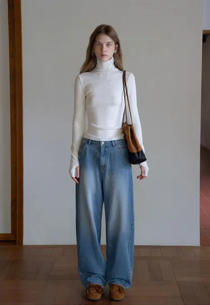 Women’s Slim Fit Knit Turtleneck Top