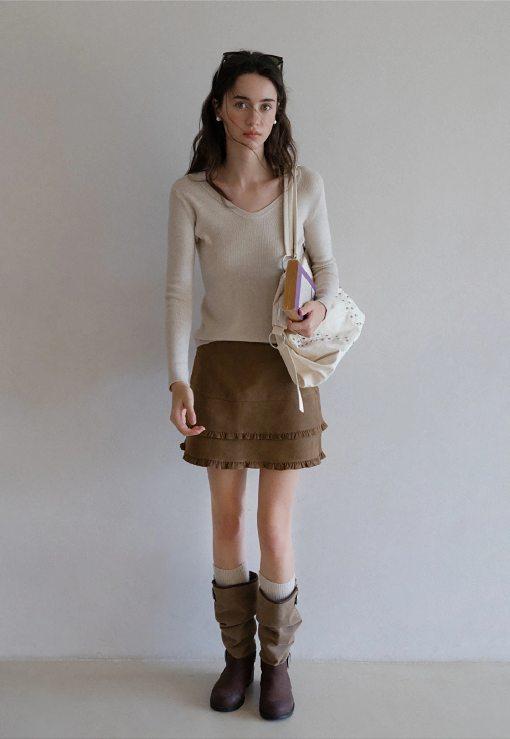 Basic Crew Neck Knit Sweater