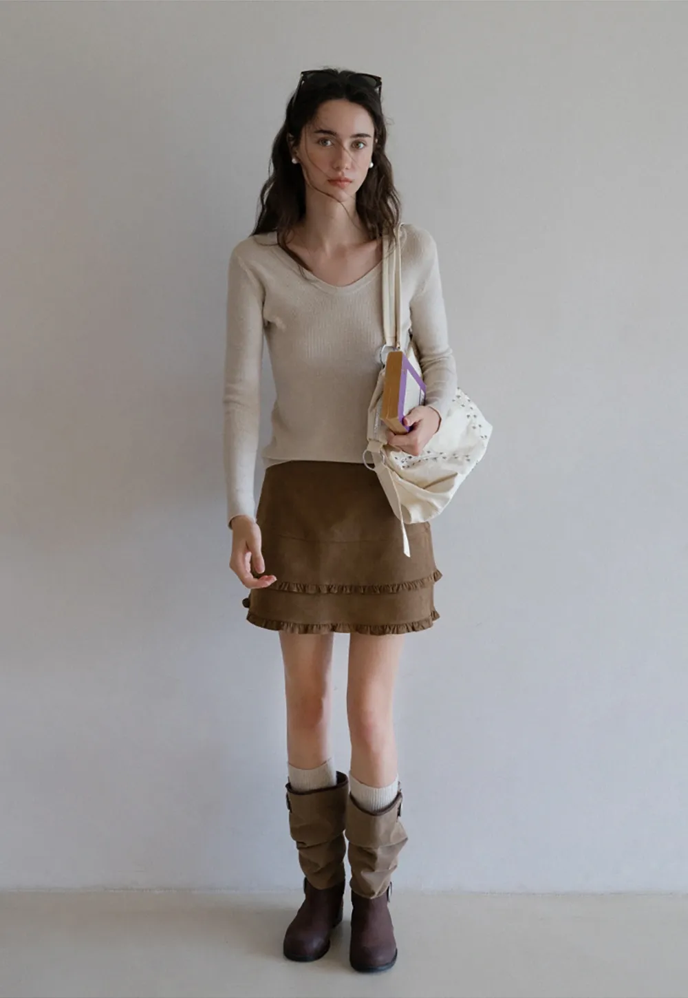 Basic Crew Neck Knit Sweater