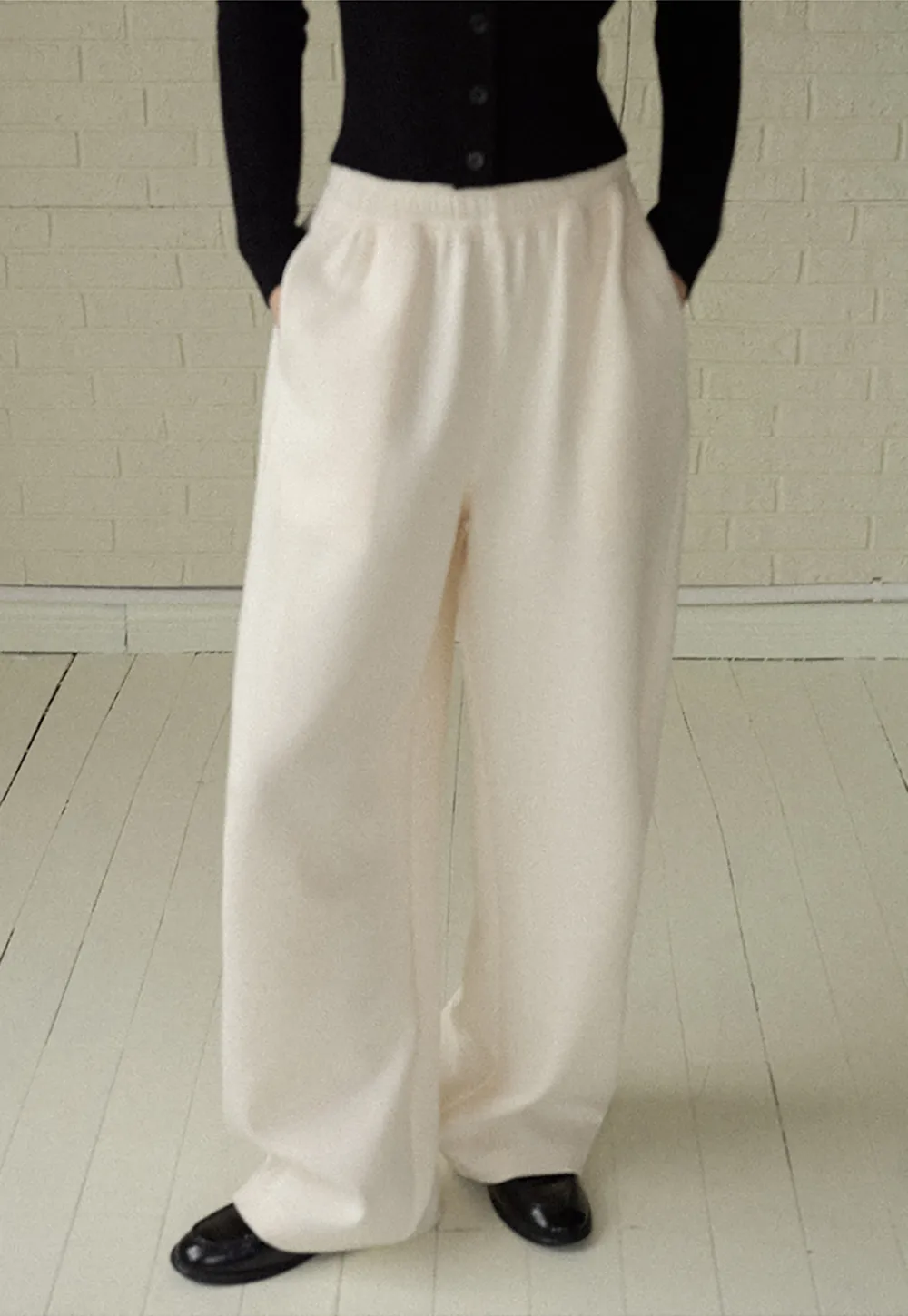 Soft Cotton Wide-Leg Lounge Pants