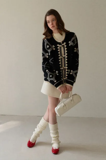 Toggle Button Cardigan Sweater