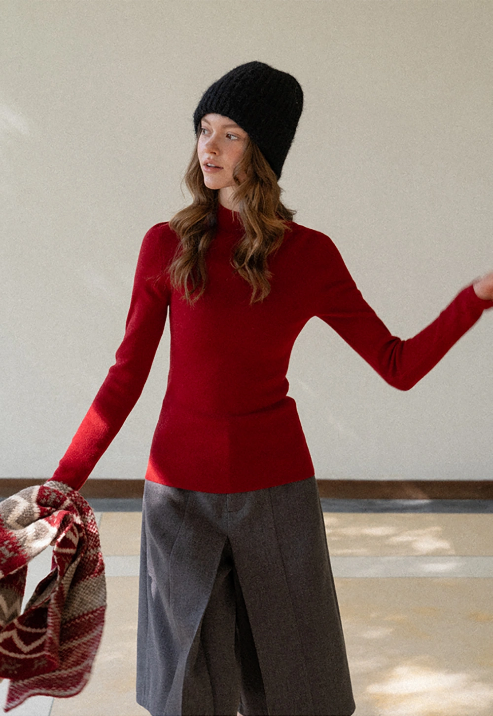 Women Basic Long Sleeve Turtleneck Sweater