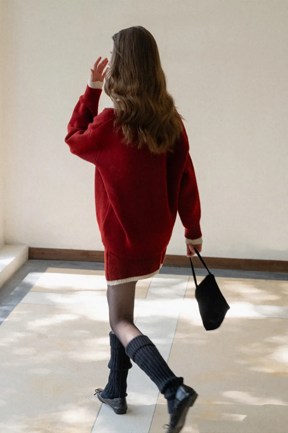 Cozy Knit Sweater and Skirt Set