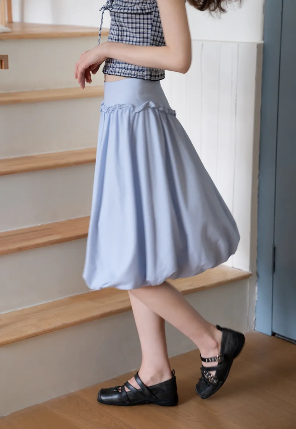 Balloon Hem Skirt