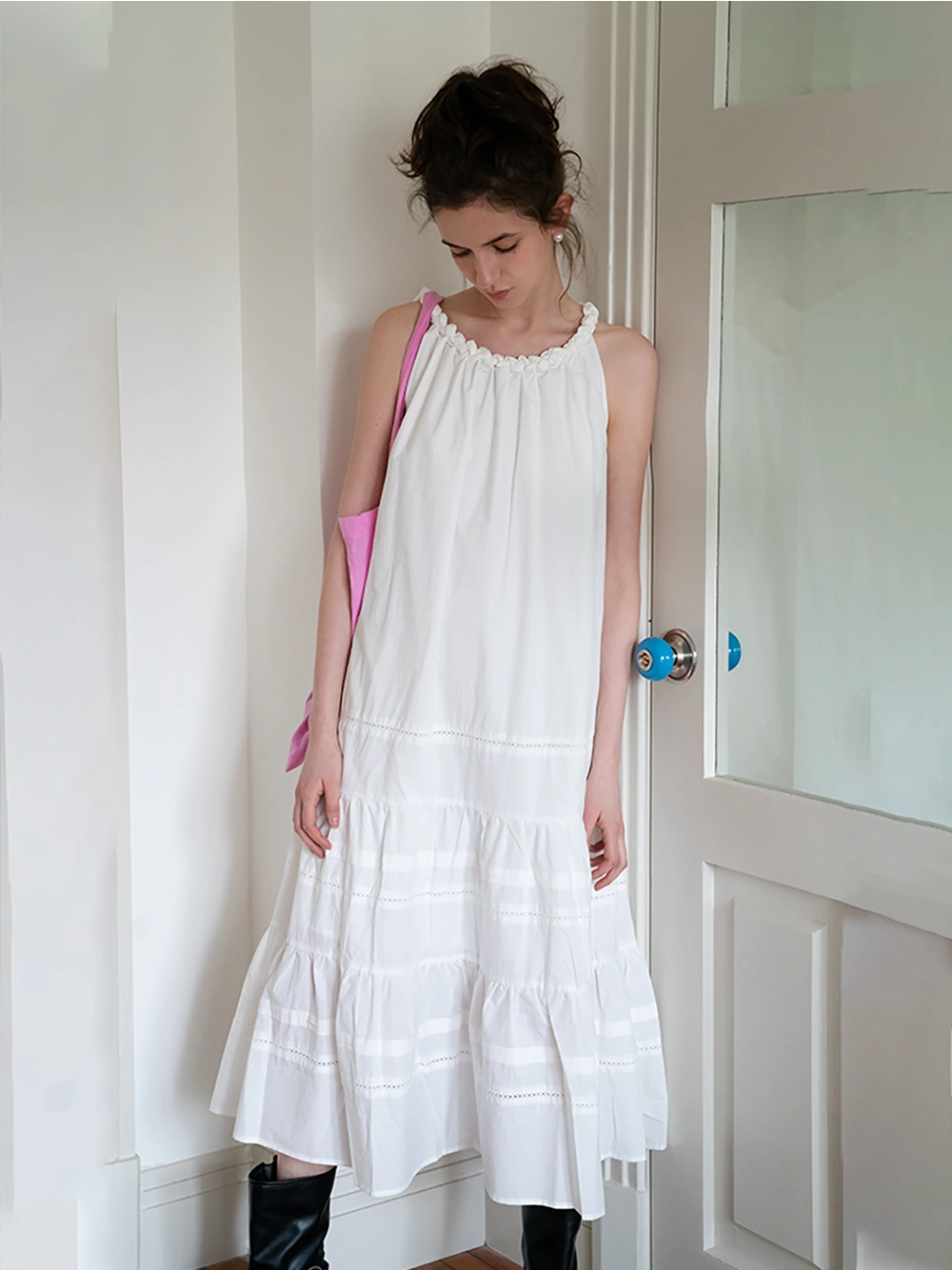 Ruffle Hem Maxi Dress