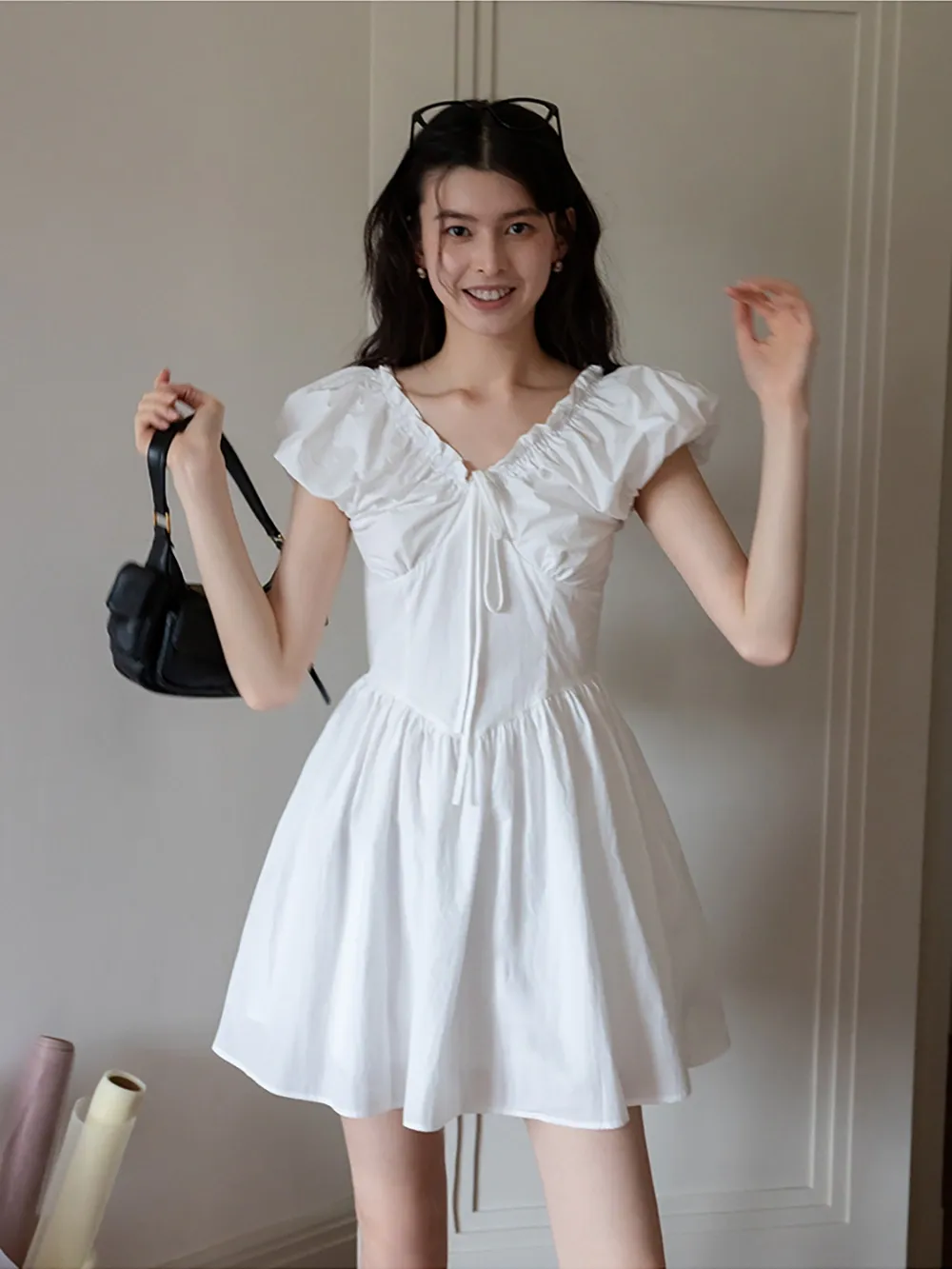 Women’s Puff Sleeve Mini Dress
