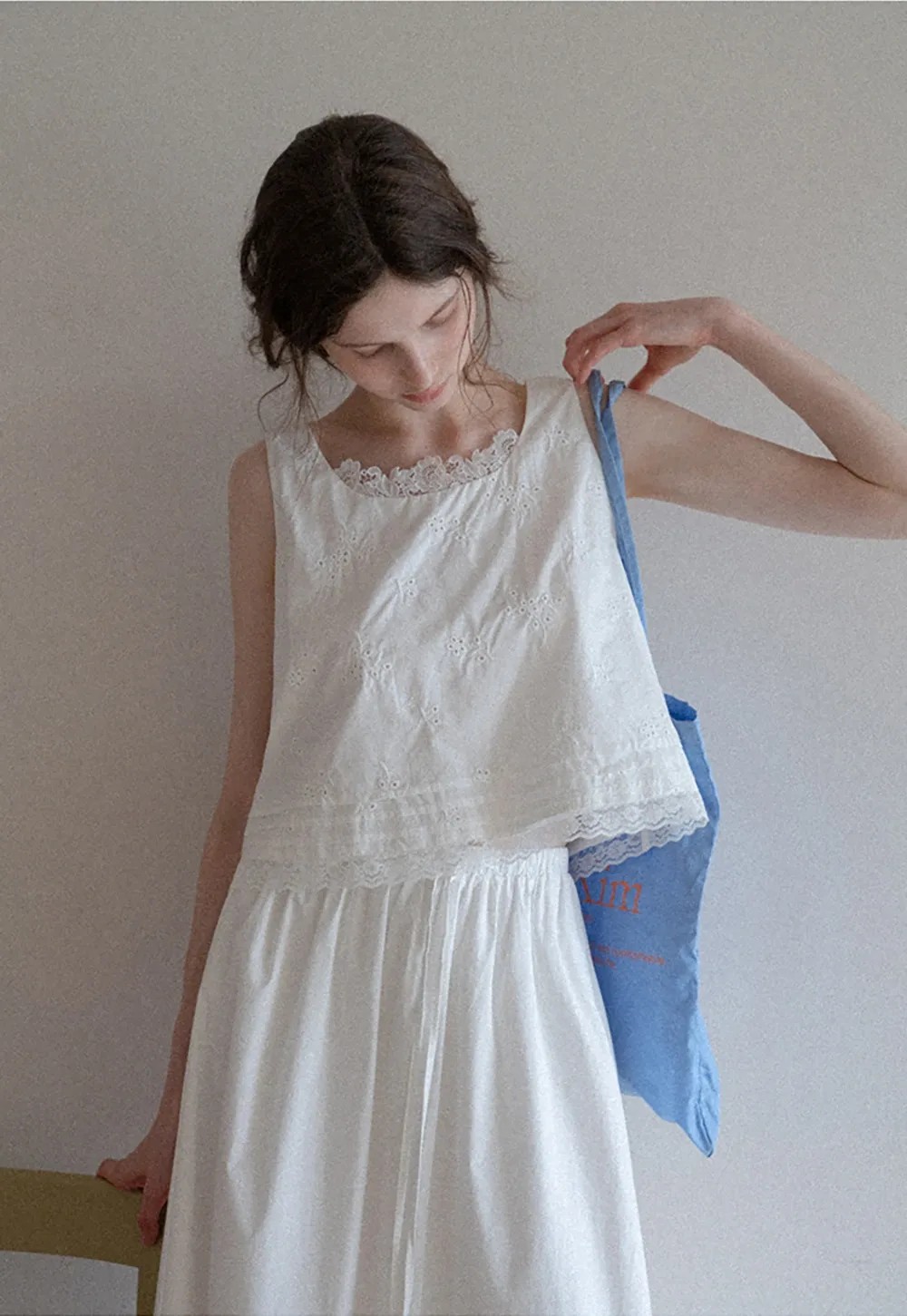 Women’s Eyelet Embroidered Tank Top
