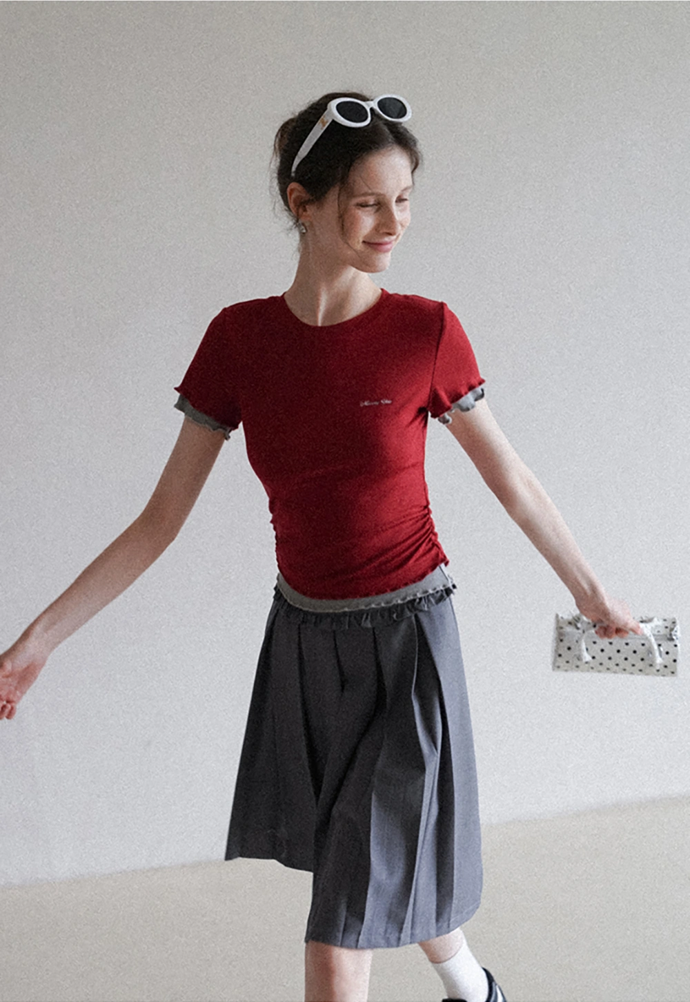 Women's Layered Look Short Sleeve T-Shirt