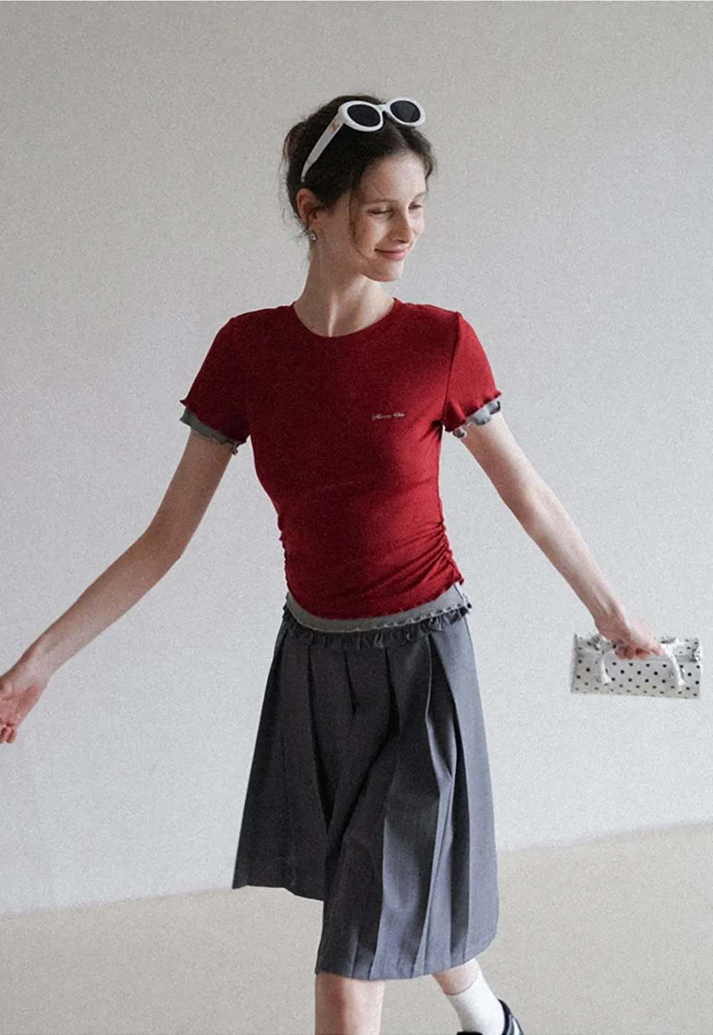 Women's Layered Look Short Sleeve T-Shirt