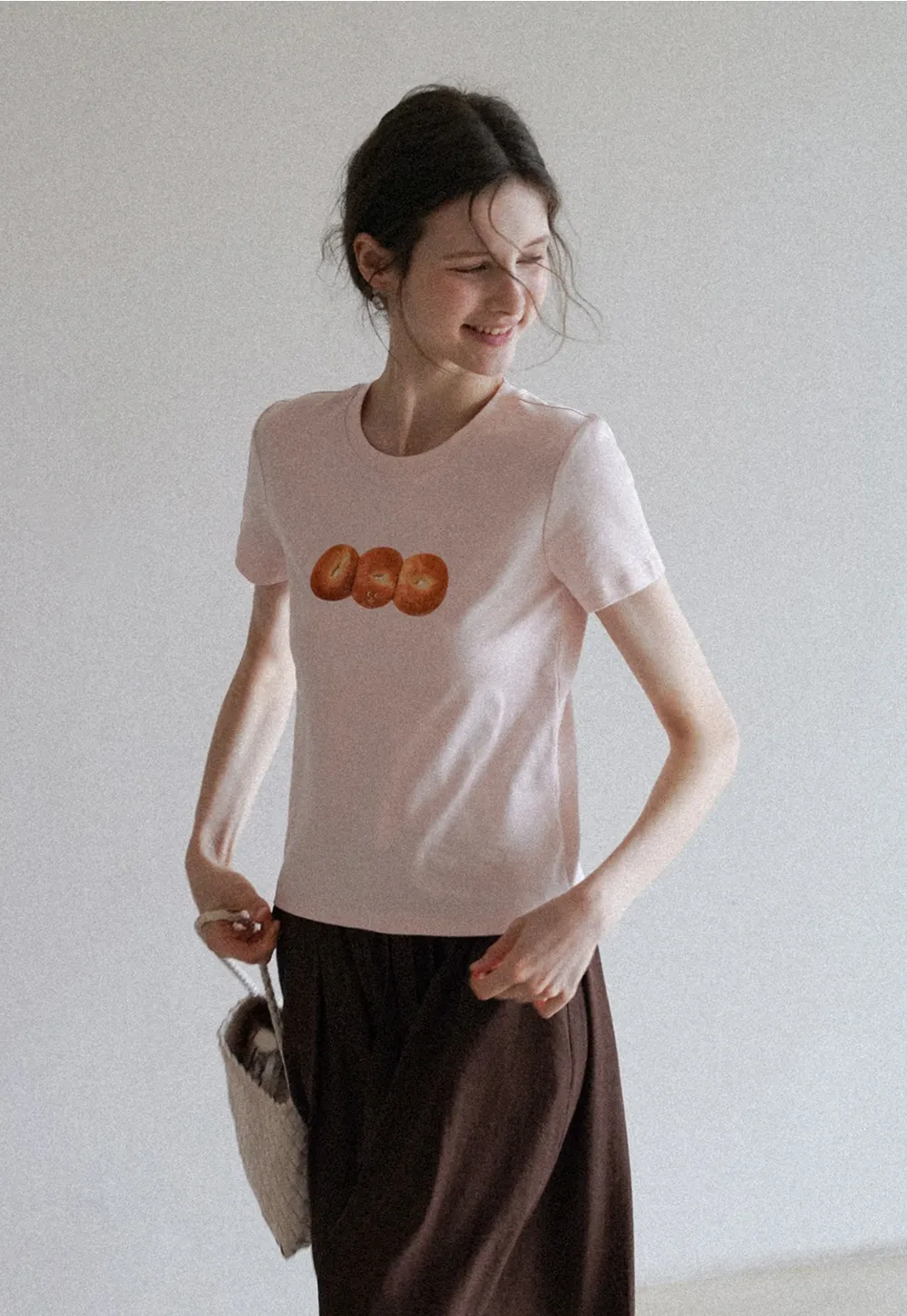 Women’s Cute Bread Print Graphic T-Shirts