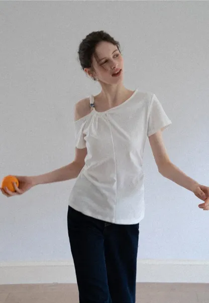 Women's Knotted Side Top with Beads