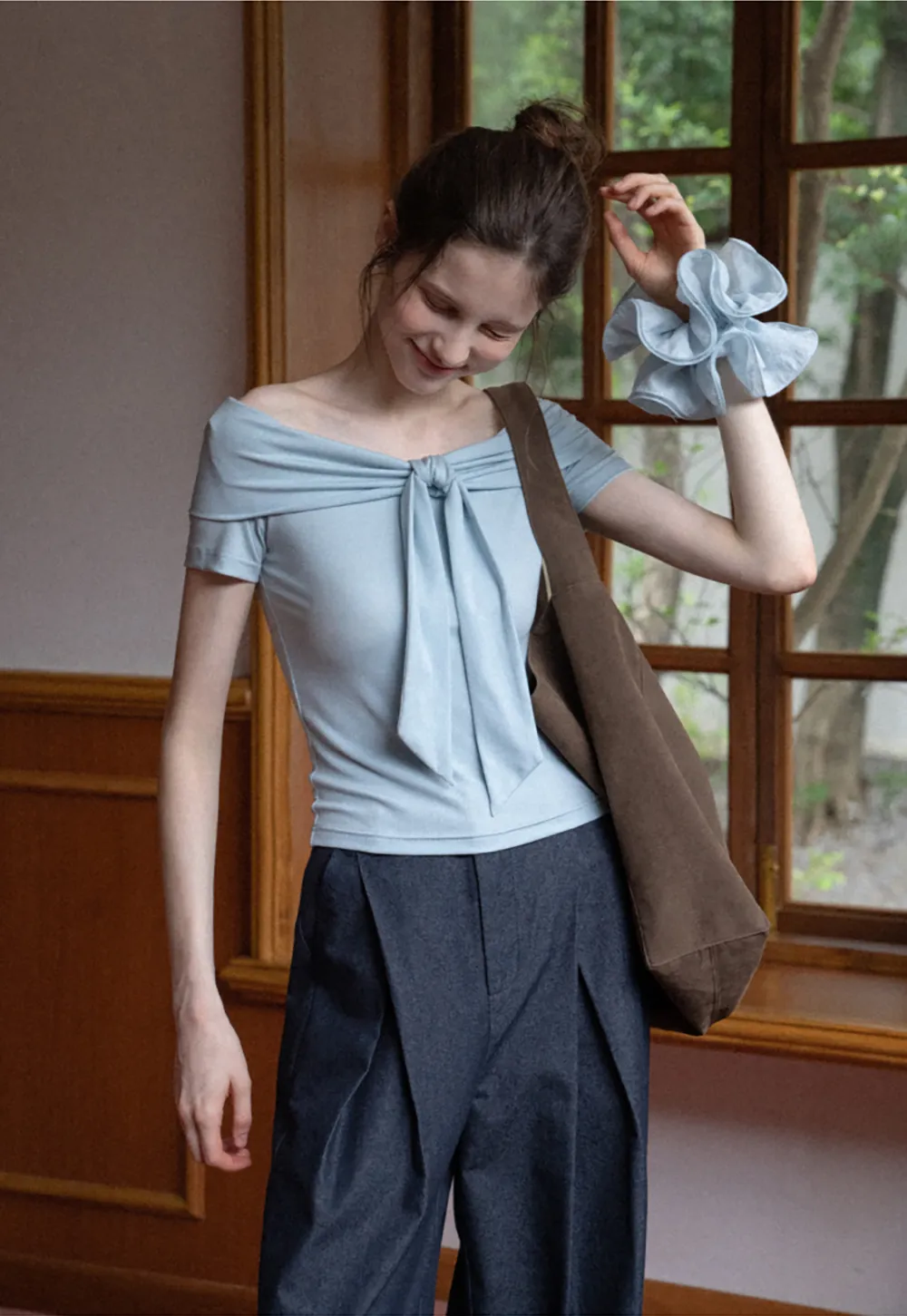 Women's Off Shoulder Knit Top