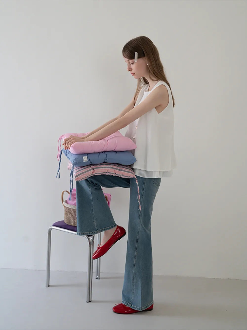 High Waist Flared Jeans