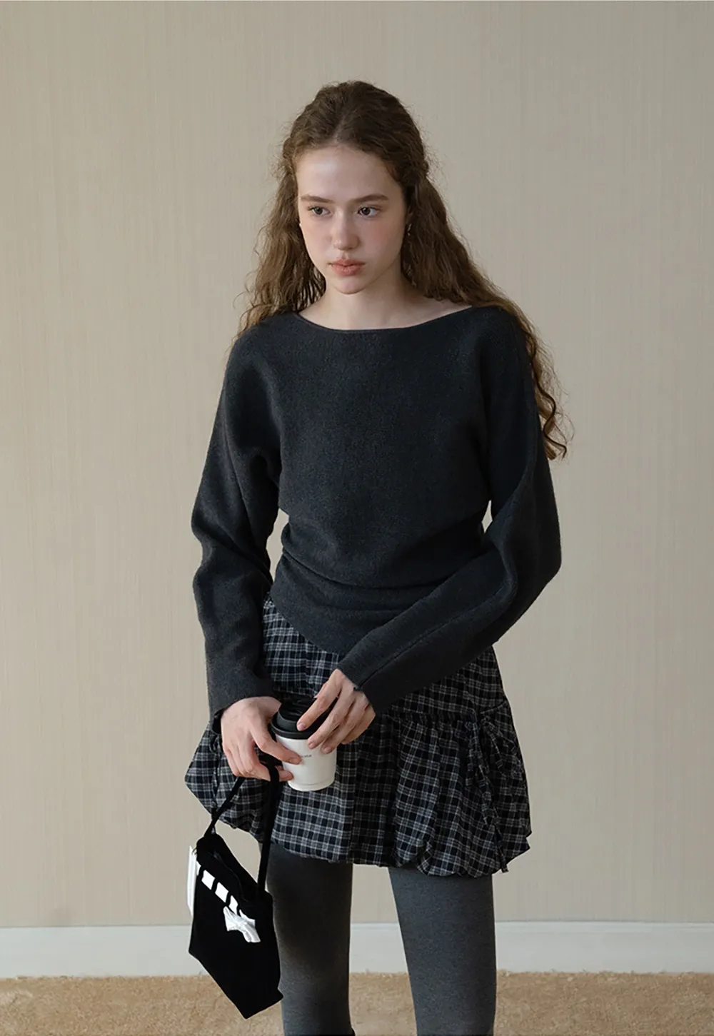 Women’s Boat Neck Knitted Sweater