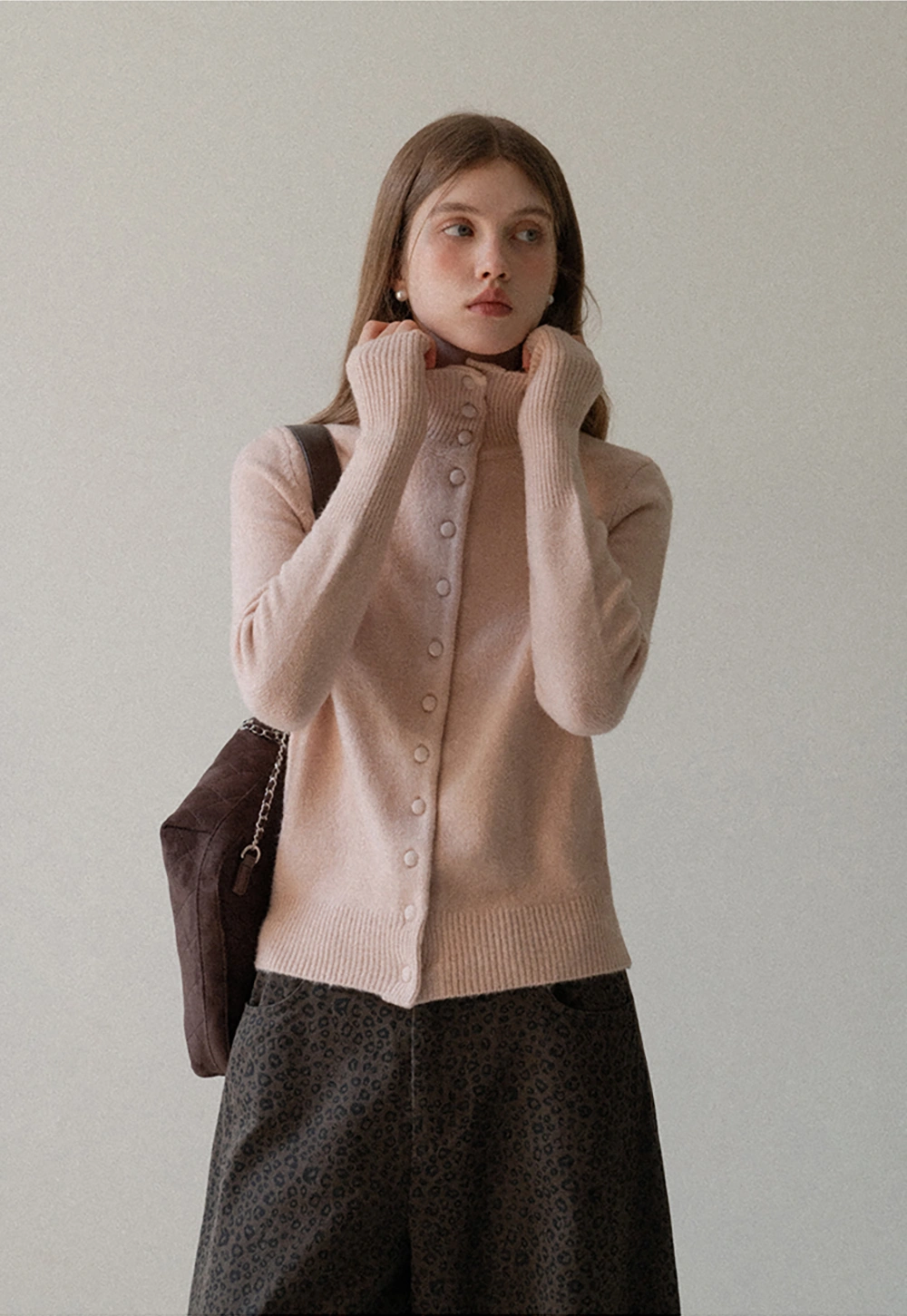 Vintage Style Button Knit Cardigan