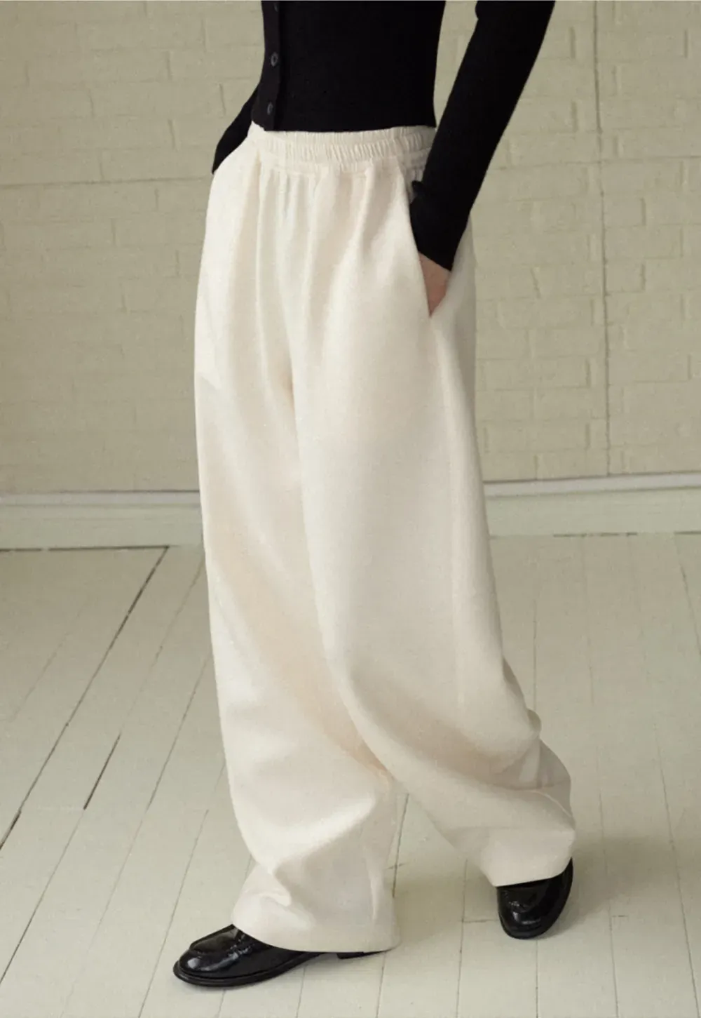 Soft Cotton Wide-Leg Lounge Pants