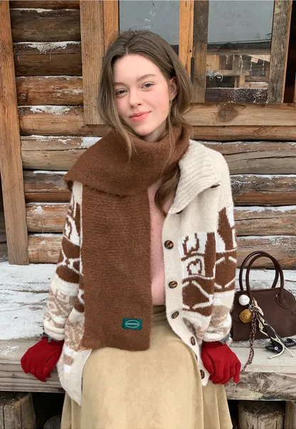 Knit Bow Detail Winter Gloves